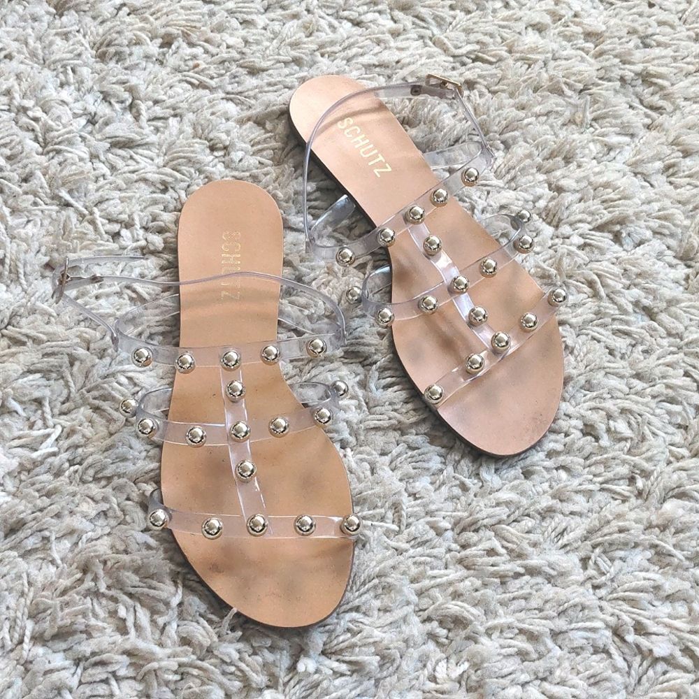 Schutz Yarin Clear Vinyl Flat